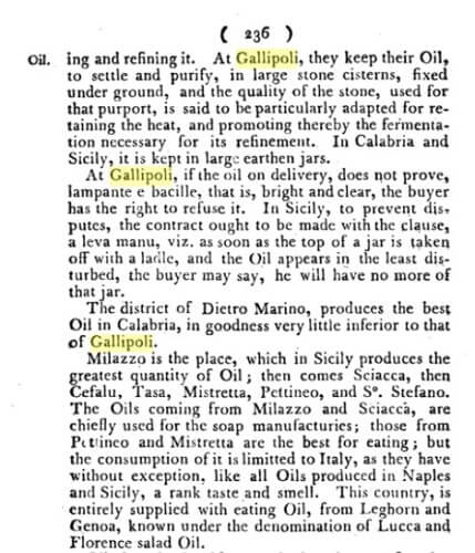 storia olivo the Dictionary of Merchandize gallipoli 3